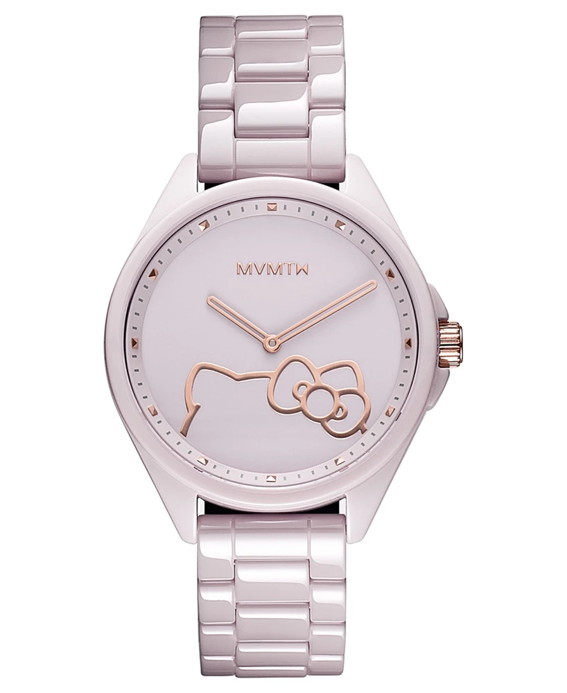 Mvmt Women's Coranada Hello Kitty Blush Ceramic Watch 36mm