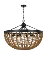 Lillington 6 Light 24" Height Metal Pendant