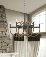 Rowland 6 Light 31" Height Metal Chandelier