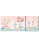 Bedtime Originals Disney Baby The Little Mermaid 3-Piece Unframed Wall Art