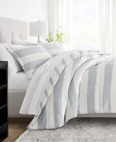 ienjoy Home Distressed Stripe Reversible -Pc. Comforter Set