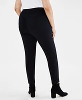 Style & Co Plus Pull-On Ponte Knit Pants, Created for Macy's