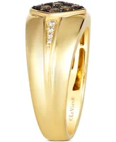 Le Vian Men's Chocolate Diamond & Nude Diamond Cluster Ring (1/2 ct. t.w.) in 14k Gold