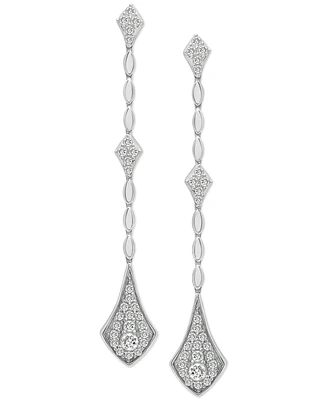 Wrapped Love Diamond Linear Drop Earrings (1 ct. t.w.) 14k Gold or White Gold, Created for Macy's