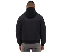 Men's Bomper Fleece Hood Bomber Jacket