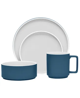 Noritake ColorTrio Stax 4 Piece Place Setting