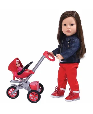 The New York Doll Collection 18 Inch Doll Accessory Baby Stroller - 18 Inch Doll Not Included