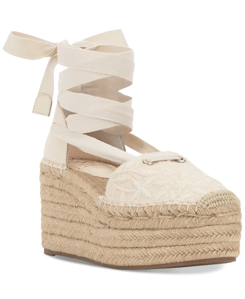 Vince Camuto Women's Vilty Sculpted Slip-On Wedge Sandals - Macy's