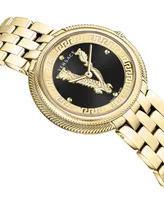 Versace Women's Swiss Thea Gold Ion Plated Stainless Steel Bracelet Watch 38mm