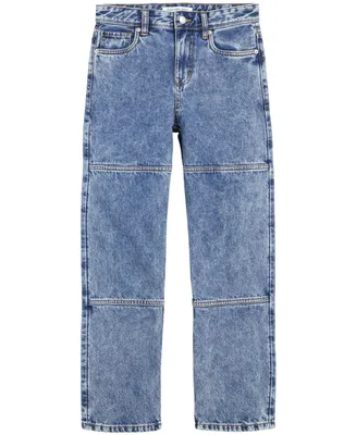 Calvin Klein Big Boys Stonewash Utility Denim Jeans