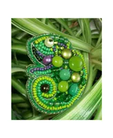 Charivna Mit Bp-266C Beadwork kit for creating brooch "Chameleon" - Assorted Pre