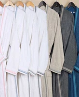 Superior Unisex Tinsel Lounge Cotton Terry Bathrobe with Embroidery