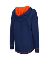 Women's Colosseum Navy Auburn Tigers Tunic Pullover Hoodie