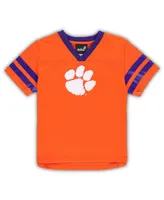 Toddler Boys and Girls Orange, Purple Clemson Tigers Red Zone Jersey Pants Set