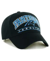 Men's '47 Brand Black Carolina Panthers Fletcher Mvp Adjustable Hat