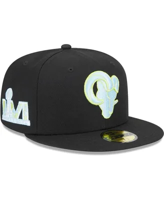 Men's New Era Black Los Angeles Rams Multi 59FIFTY Fitted Hat