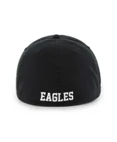 Men's '47 Brand Black Philadelphia Eagles Sure Shot Franchise Fitted Hat