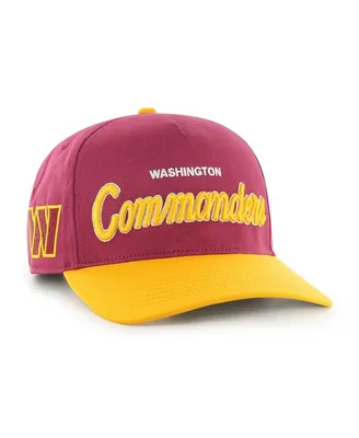 Men's '47 Brand Burgundy, Gold Washington Commanders Crosstown Two-Tone Hitch Adjustable Hat