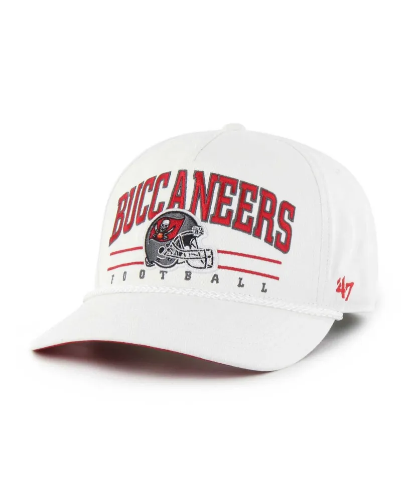 Men's '47 Brand White Tampa Bay Buccaneers Roscoe Hitch Adjustable Hat