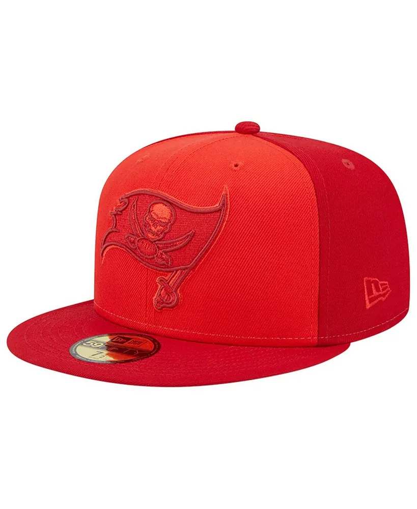 Men's New Era Red Tampa Bay Buccaneers Tri-Tone 59FIFTY Fitted Hat