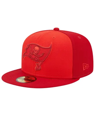 Men's New Era Red Tampa Bay Buccaneers Tri-Tone 59FIFTY Fitted Hat