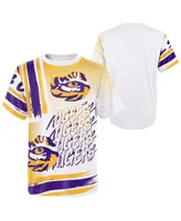 Preschool Boys and Girls White Lsu Tigers Gametime Multi-Hit Oversized T-shirt