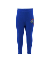 Girls Preschool Gray, Royal Florida Gators Heart to Hoodie and Leggings Set