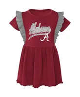 Girls Toddler Crimson Alabama Tide Too Cute Tri-Blend Dress