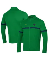 Men's Under Armour Green Notre Dame Fighting Irish 2023 Assist Warm Up Full-Zip Jacket