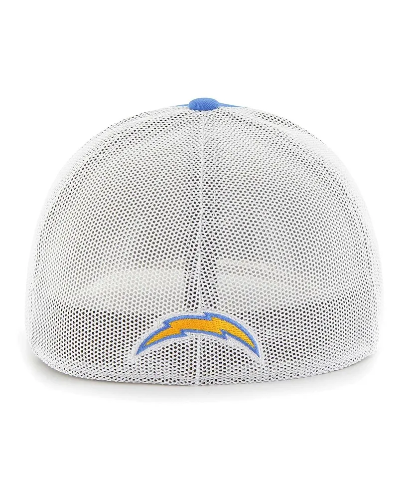 Men's '47 Brand Powder Blue Los Angeles Chargers Leather Head Flex Hat