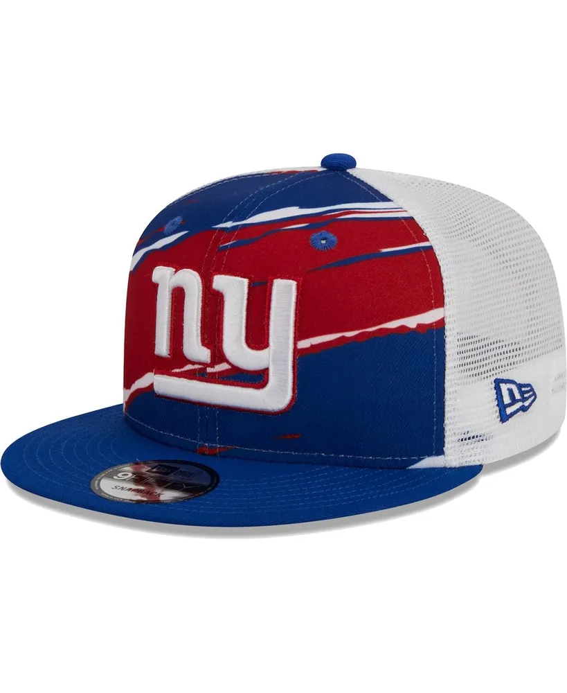 Men's New Era Royal New York Giants Tear Trucker 9FIFTY Snapback Hat