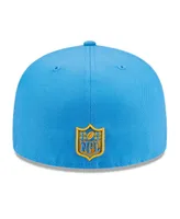 Men's New Era Powder Blue Los Angeles Chargers Main Patch 59FIFTY Fitted Hat