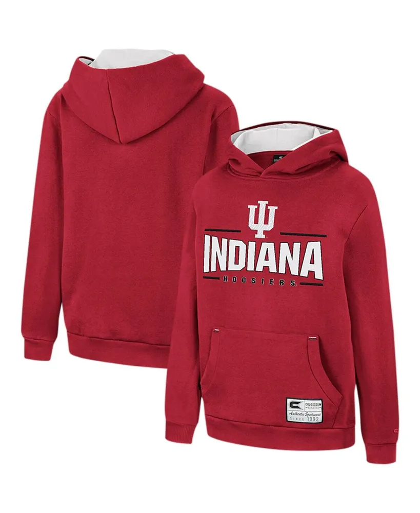 Big Boys Colosseum Crimson Indiana Hoosiers Lead Guitarists Pullover Hoodie