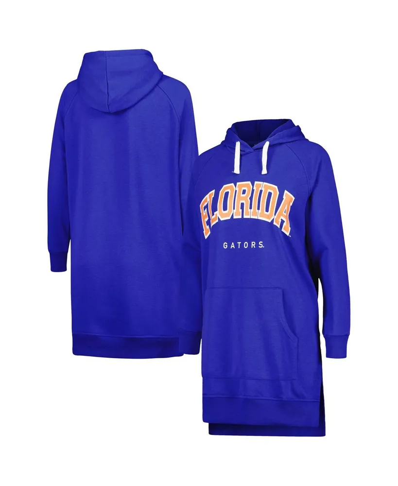 Women's Gameday Couture Royal Florida Gators Take a Knee Raglan Hooded Sweatshirt Dress