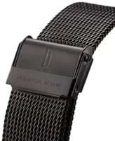 Lilienthal Berlin Men's Lilienthal 1 Fire Black Stainless Steel Mesh Watch 42mm