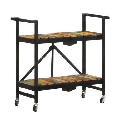 Kitchen Trolley 34.2"x14.2"x31.9" Solid Reclaimed Wood