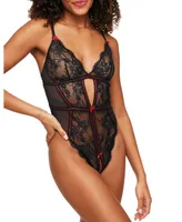 Laylia Women's Crotchless Bodysuit Lingerie