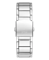 Guess Men's Multi-Function Silver-Tone Stainless Steel Watch 43mm - Silver