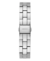 Guess Women's Date Silver-Tone Stainless Steel Watch 34mm - Silver