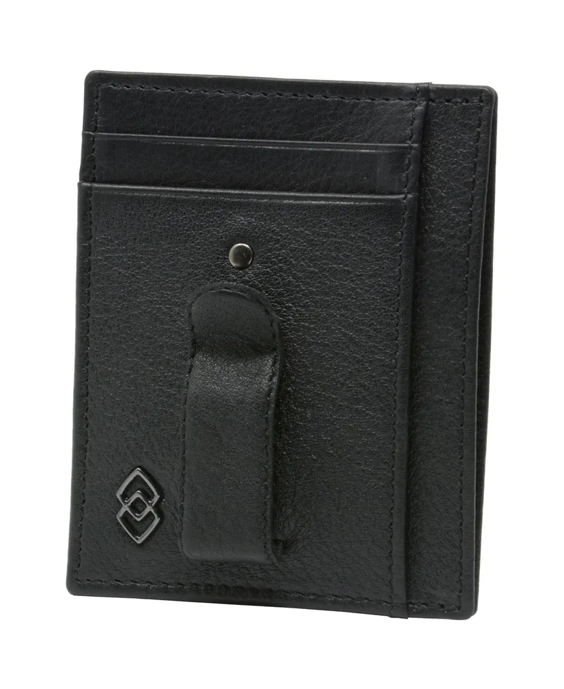 Alpine Swiss Double Diamond Mens Rfid Money Clip Minimalist Front Pocket Wallet