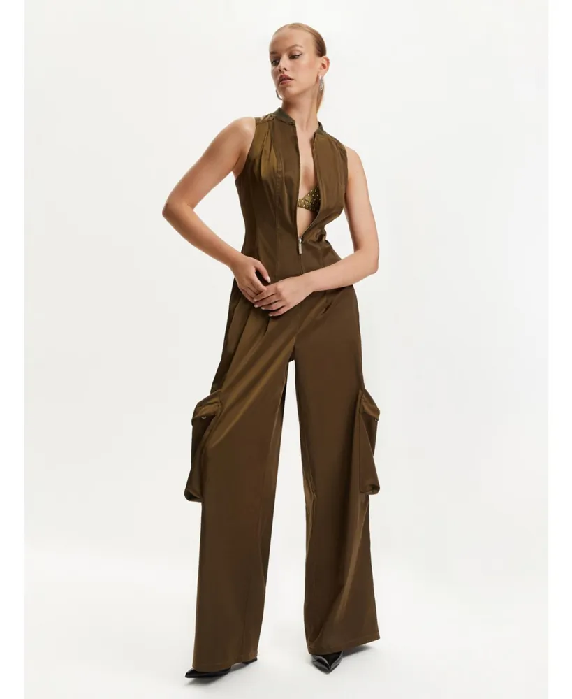 Satin Cargo Pants, NOCTURNE