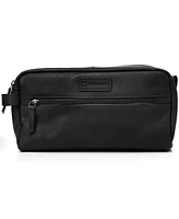 AlpineSwiss Sedona Toiletry Bag Genuine Leather Shaving Kit Dopp Travel Case