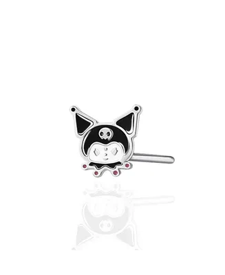 Sanrio Hello Kitty Stainless Steel (316L) Nose Stud - Kuromi, Authentic Officially Licensed