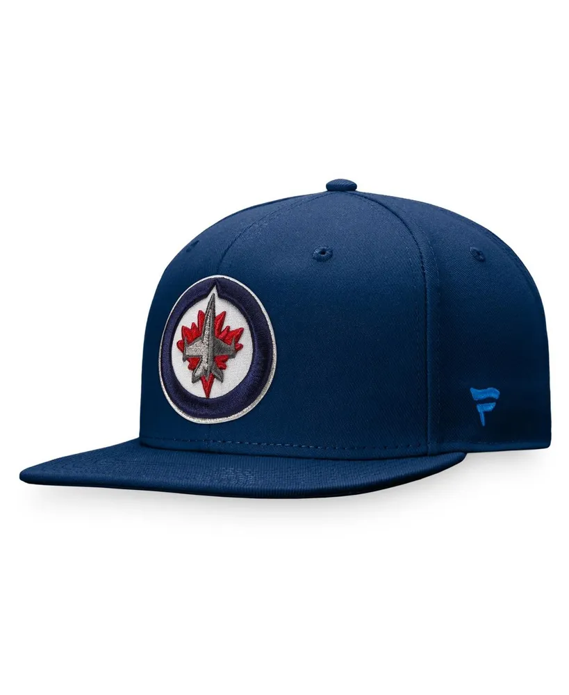 Men's Fanatics Navy Winnipeg Jets Core Primary Logo Fitted Hat