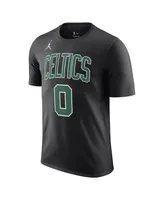 Men's Jordan Jayson Tatum Black Boston Celtics 2022/23 Statement Edition Name and Number T-shirt