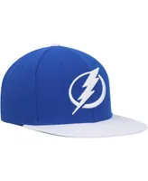 Men's Mitchell & Ness Blue Tampa Bay Lightning Core Team Ground 2.0 Snapback Hat