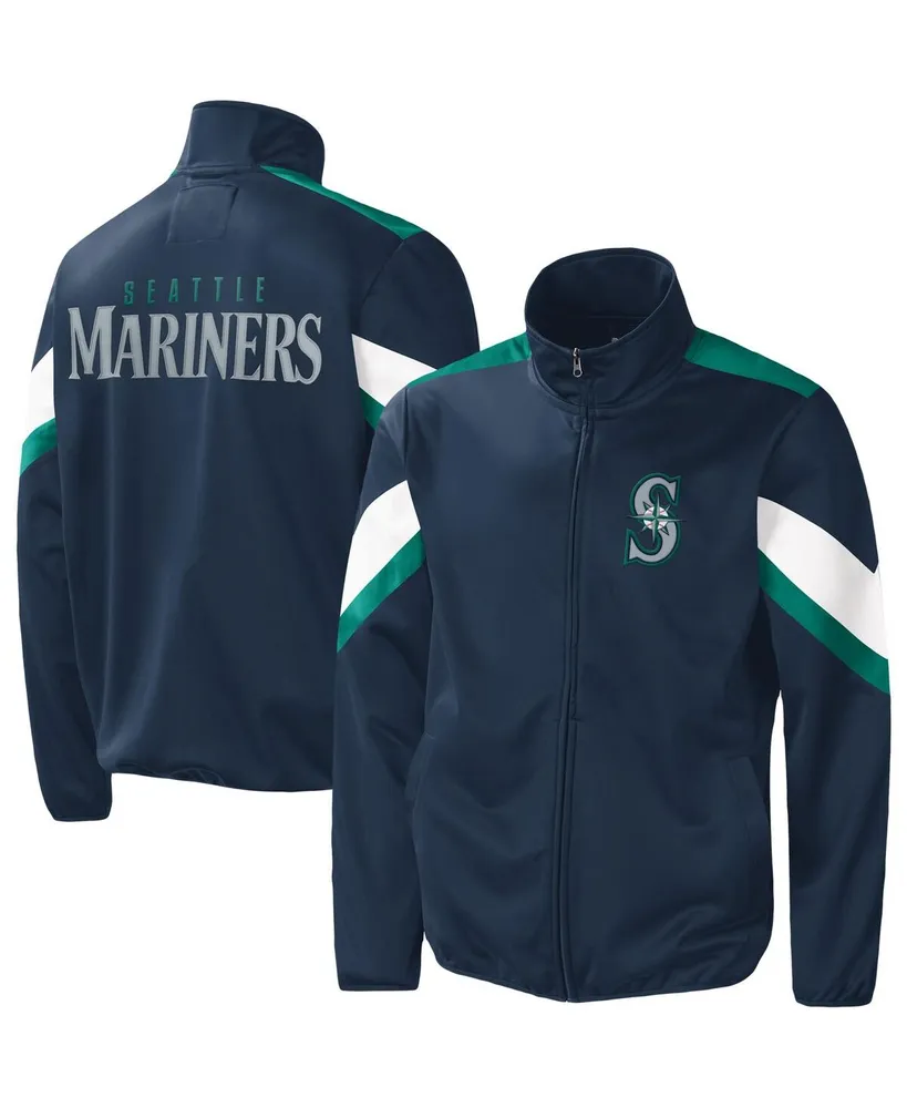 Men's G-iii Sports by Carl Banks Navy Seattle Mariners Earned Run Full-Zip Jacket