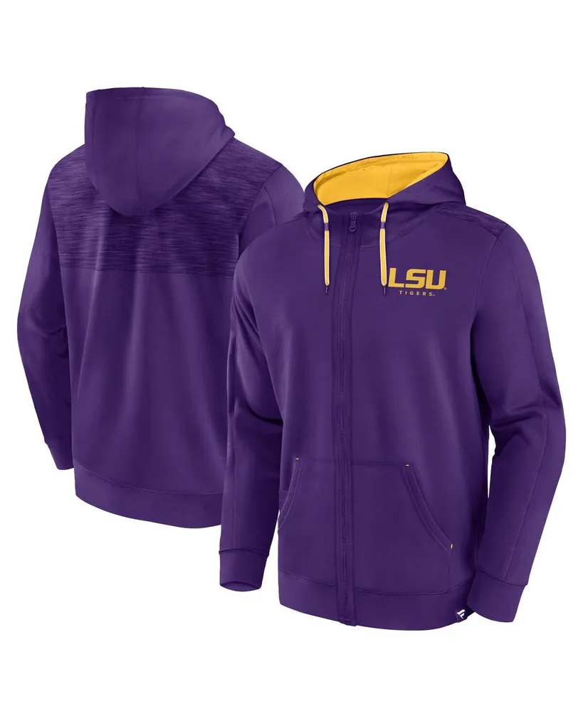 Men's Fanatics Purple Lsu Tigers Power Index Full-Zip Hoodie