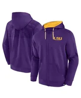 Men's Fanatics Purple Lsu Tigers Power Index Full-Zip Hoodie