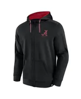 Men's Fanatics Black Alabama Crimson Tide Power Index Full-Zip Hoodie